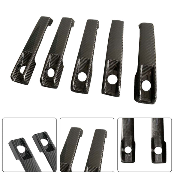 5PCS Dry Carbon Door Handle Cover Trim Fit Benz G Class W463A W464 2019-2023