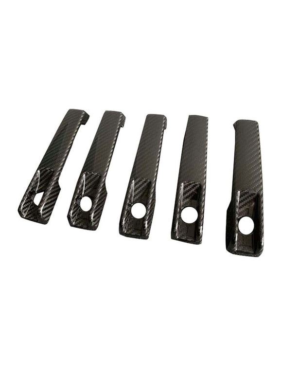 5PCS Dry Carbon Door Handle Cover Trim Fit Benz G Class W463A W464 2019-2023