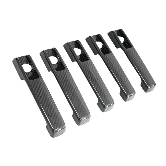 5PCS Dry Carbon Door Handle Cover Trim Fit Benz G Class W463A W464 2019-2023