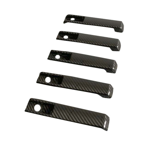 5PCS Dry Carbon Door Handle Cover Trim Fit Benz G Class W463A W464 2019-2023