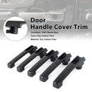 5PCS Carbon Fiber Door Handle Cover Trim Fit Benz G Class W463A W464 2019-2023-3