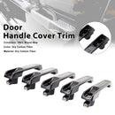 5PCS Carbon Fiber Door Handle Cover Trim Fit Mercedes G Class W464 2019-2023-2