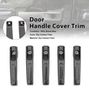 5PCS Carbon Fiber Door Handle Cover Trim Fit Mercedes G Class W464 2019-2023-3