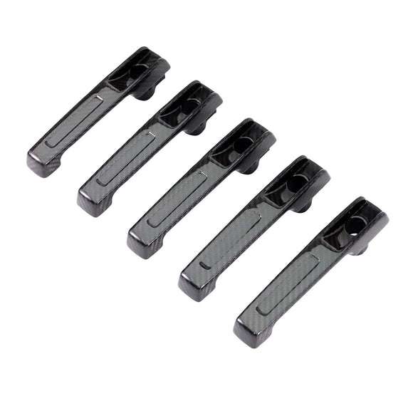 5PCS Carbon Fiber Door Handle Cover Trim Fit Mercedes G Class W464 2019-2023