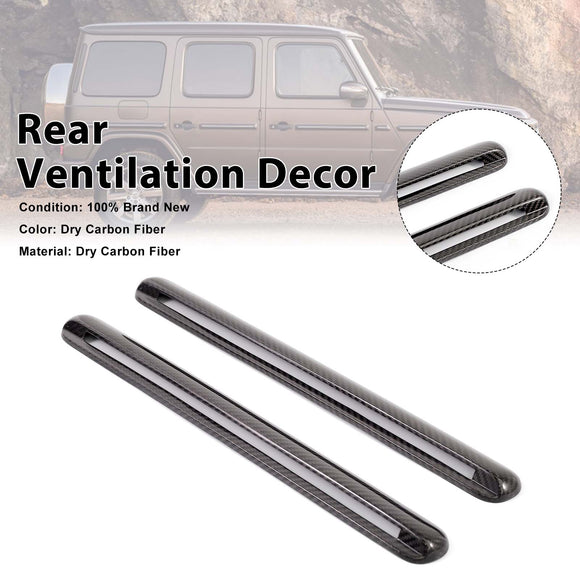 Dry Carbon Side Air Vent Cover D-Pillar Fit Mercedes G-Class W464 2019-2023