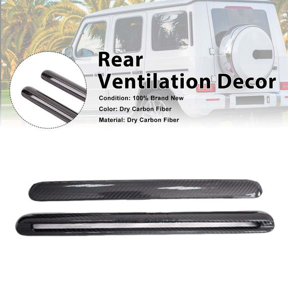 Dry Carbon Side Air Vent Cover D-Pillar Fit Mercedes G-Class W464 2019-2023