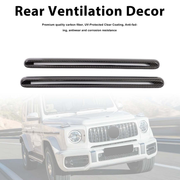 Dry Carbon Side Air Vent Cover D-Pillar Fit Mercedes G-Class W464 2019-2023