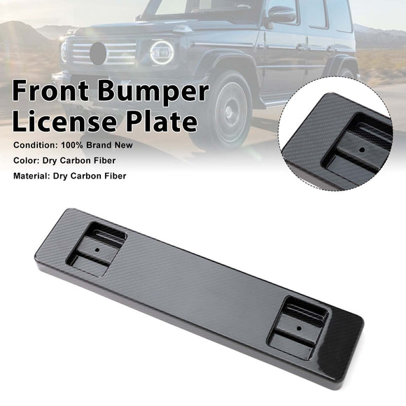 Dry Carbon Front Bumper License Plate Fit Mercedes Benz W464 G-Class 2019-2023