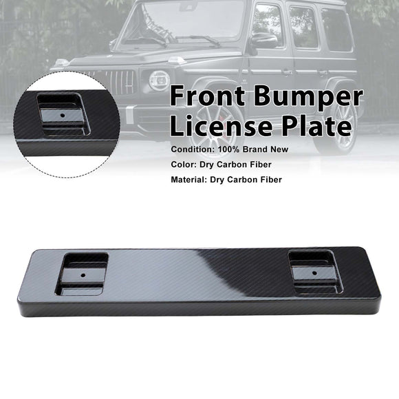 Dry Carbon Front Bumper License Plate Fit Mercedes Benz W464 G-Class 2019-2023