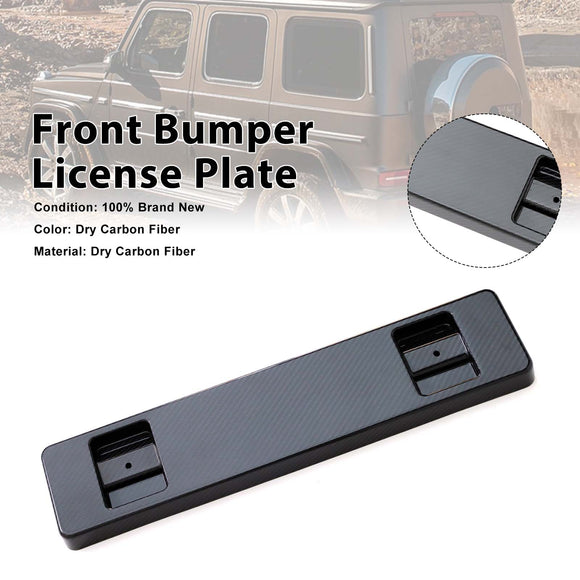 Dry Carbon Front Bumper License Plate Fit Mercedes Benz W464 G-Class 2019-2023