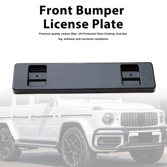 Dry Carbon Front Bumper License Plate Fit Mercedes Benz W464 G-Class 2019-2023