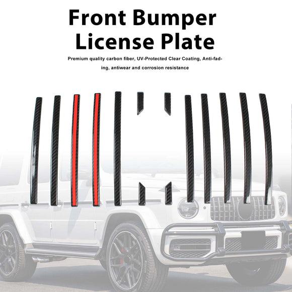 Carbon Fiber Front Grille Trim Cover Fit Mercedes G Class W464 G63 2019-2023