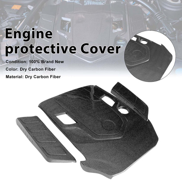 Dry Carbon Fiber Engine Cover Wind-Box Plate Fit G Class W463A W464 2019-2023