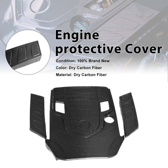 Dry Carbon Fiber Engine Cover Wind-Box Plate Fit G Class W463A W464 2019-2023