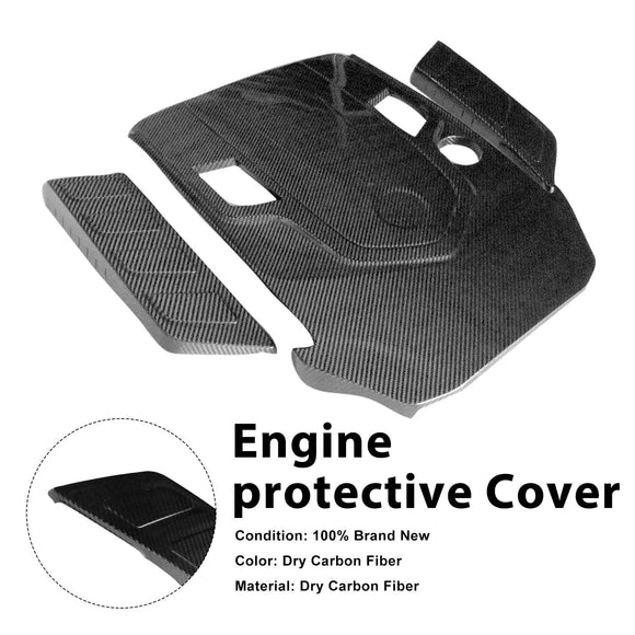 Dry Carbon Fiber Engine Cover Wind-Box Plate Fit G Class W463A W464 2019-2023