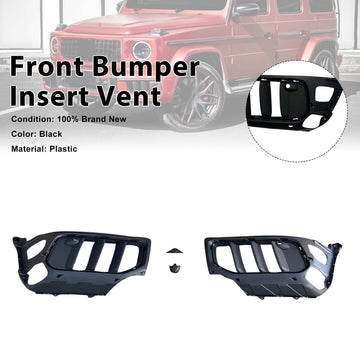 W465 Style Front Bumper Insert Vents Fit Mercedes Benz W464 G63 2019-2023 - 0