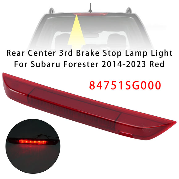 Rear Center 3rd Brake Stop Lamp Light For Subaru Forester 2014-2023 Red