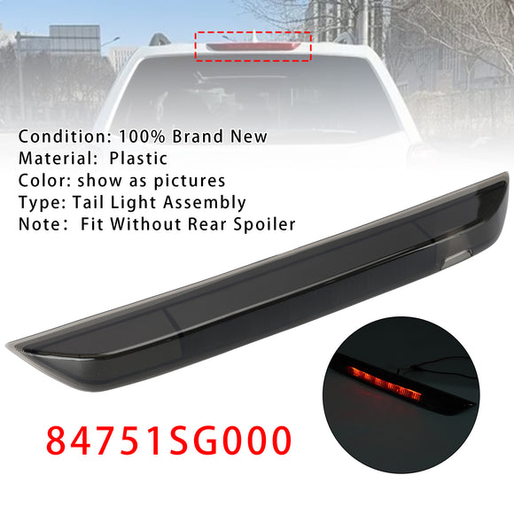 Rear Center 3rd Brake Stop Lamp Light For Subaru Forester 2014-2023 Black