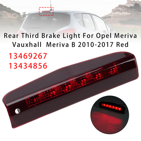 Rear Third Brake Light For Opel Meriva Vauxhall Meriva B 2010-2017 Red