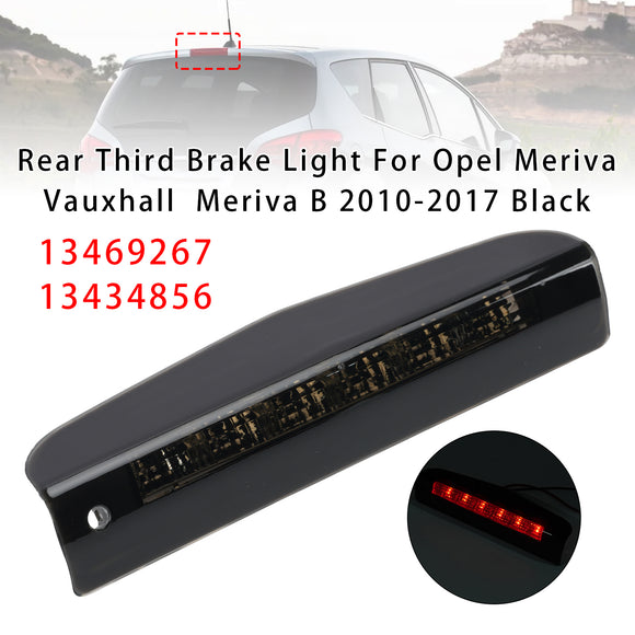 Rear Third Brake Light For Opel Meriva Vauxhall Meriva B 2010-2017 Black