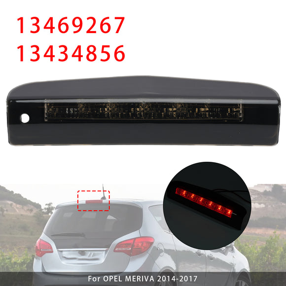 Rear Third Brake Light For Opel Meriva Vauxhall Meriva B 2010-2017 Black
