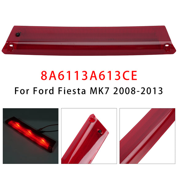 Rear High Level 3rd Brake Light 8A6113A613CE For Ford Fiesta MK7 Focus MK3 Red