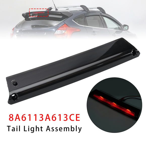 Rear High Level 3rd Brake Light 8A6113A613CE For Ford Fiesta MK7 Focus MK3 Black