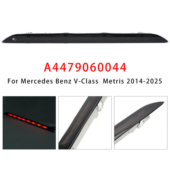 Rear Third Brake Light For Mercedes Benz Vito W447 Marco Polo Metris 14-25 Black