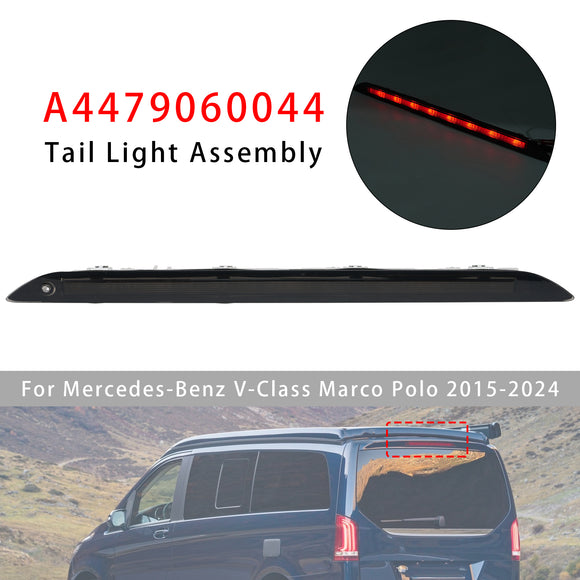Rear Third Brake Light For Mercedes Benz Vito W447 Marco Polo Metris 14-25 Black