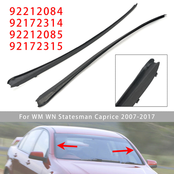 2PCS Left+Right Front Windshield Rubber Molding Trim For Pontiac G8 GT GXP 08-09