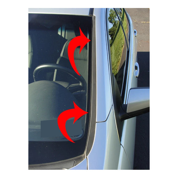2PCS Left+Right Front Windshield Rubber Molding Trim For Pontiac G8 GT GXP 08-09
