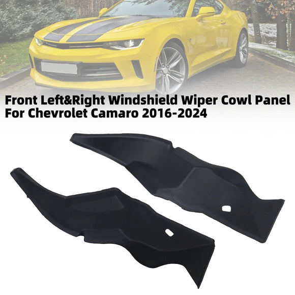 Front Left & Right Windshield Wiper Cowl Panel For Chevrolet Camaro 2016-2024