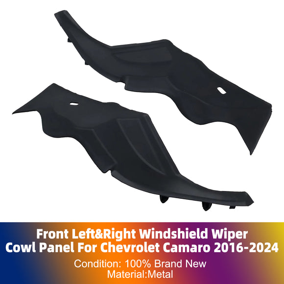 Front Left & Right Windshield Wiper Cowl Panel For Chevrolet Camaro 2016-2024