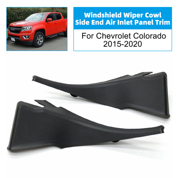 Windshield Wiper Cowl Side End Air Inlet Panel Trim For Chevrolet Colorado
