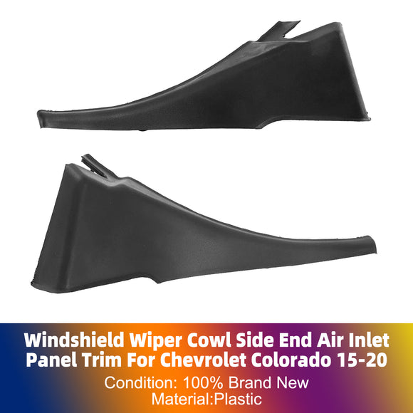 Windshield Wiper Cowl Side End Air Inlet Panel Trim For Chevrolet Colorado
