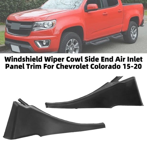 Windshield Wiper Cowl Side End Air Inlet Panel Trim For Chevrolet Colorado