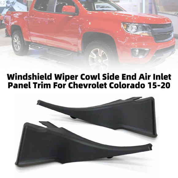 Windshield Wiper Cowl Side End Air Inlet Panel Trim For Chevrolet Colorado
