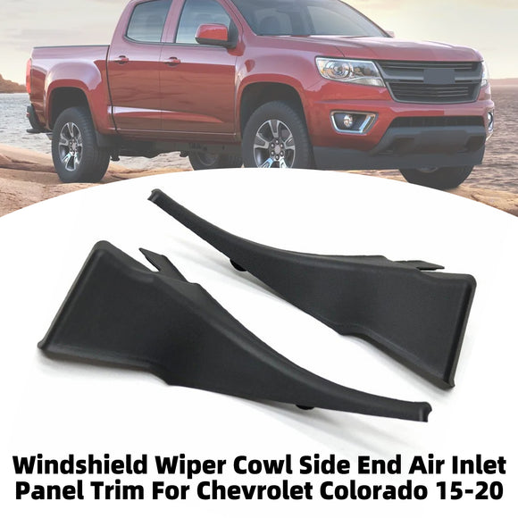 Windshield Wiper Cowl Side End Air Inlet Panel Trim For Chevrolet Colorado