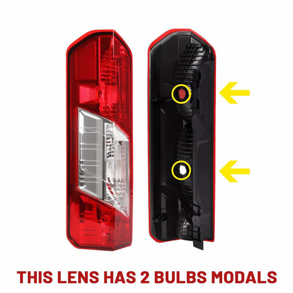 Driver Left Side Rear Tail Light Lamp For Ford Transit 150 250 350 2015-2024