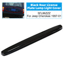Black Rear License Plate Lamp Light Cover 5FL86ZZZ For Jeep Cherokee 1997-2001-5