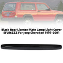 Black Rear License Plate Lamp Light Cover 5FL86ZZZ For Jeep Cherokee 1997-2001-2