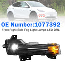 Front Right Fog Light Lamps LED DRL 1077392 For Tesla Model 3 Y 2017?2023-3