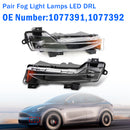 Pair Fog Light Lamps LED DRL For Tesla Model 3 Y 2017?2023-3