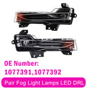 Pair Fog Light Lamps LED DRL For Tesla Model 3 Y 2017?2023-6