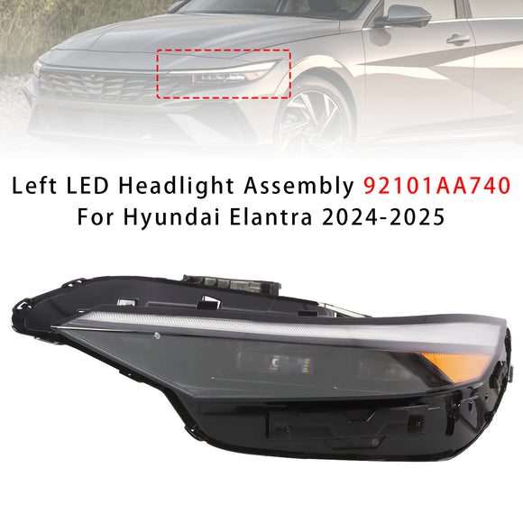 Left LED Headlight Assembly 92101AA740  For Hyundai Elantra 2024-2025
