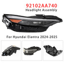 Right LED Headlight Assembly 92102AA740 For Hyundai Elantra 2024-2025-7