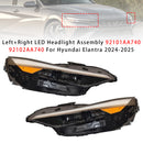 Left+Right LED Headlight Assembly 92101AA740 For Hyundai Elantra 2024-2025-2