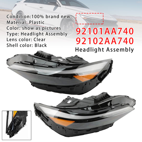 Left+Right LED Headlight Assembly 92101AA740 For Hyundai Elantra 2024-2025