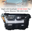 Right LED Headlight 81140-35661 For Toyota 4Runner TRD 2025-2026-3