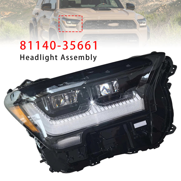 Right LED Headlight 81140-35661 For Toyota 4Runner TRD 2025-2026